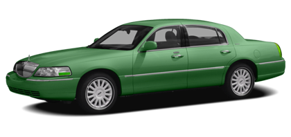 Green Lincoln Town Car