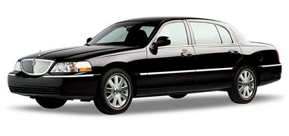 Black Lincoln Town Car Executive