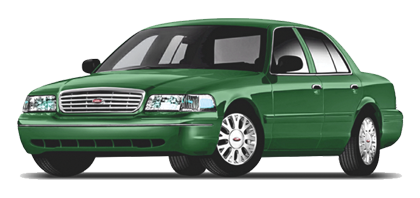 Green Ford Crown Victoria